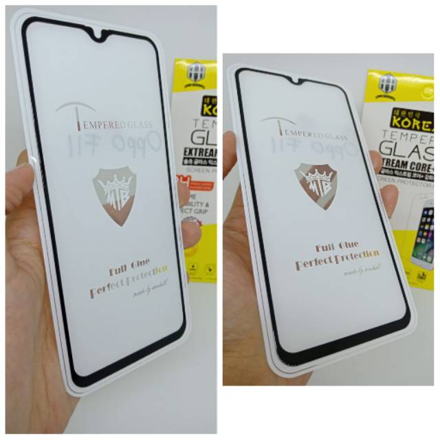 KOREAN Tempered Glass Oppo F11 6.53 inchi FULL SCREEN Guard Oppo F11 FULL GLUE Anti Gores Kaca