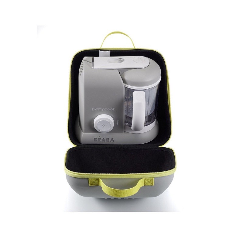 Beaba Baby Cook Bag Grey Yellow Tas Blender Bayi