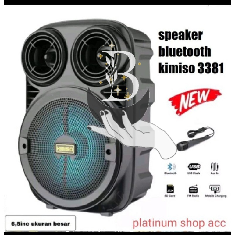 speaker bluetooth 3381/338/salon aktif portable radio speaker