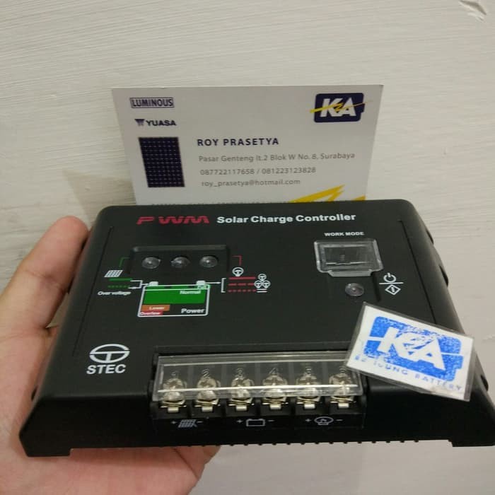 pwm solar panel charger charge controller STEC 10a 12/24v DC
