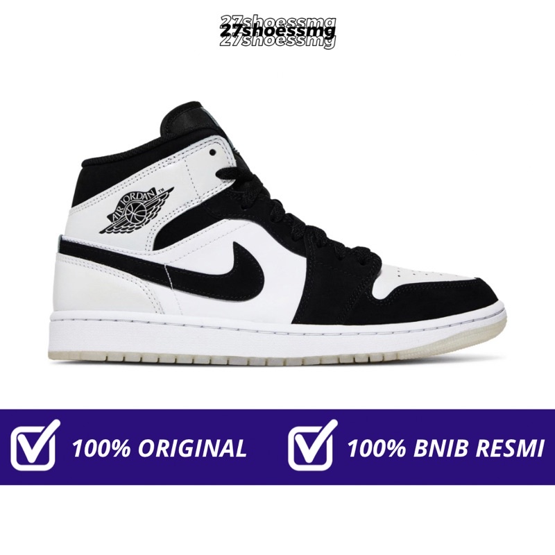 Nike Air Jordan 1 Mid Diamond Short Men 100% Original Resmi Nike