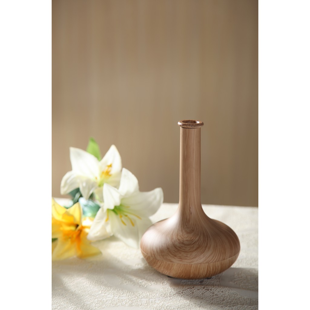 Wooden Vase Diffuser Aroma Theraphy Dark Wood And Light Wood | Diffuser | Pengharum Ruangan