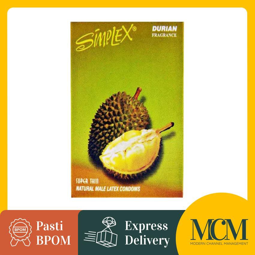 Kondom Simplex Fragrance Durian isi 12 Pcs - Kondom Rasa Durian
