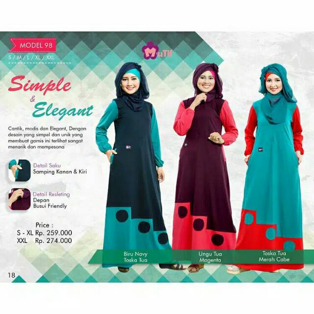 MUTIF M98/Gamis mutif/gamis adem/gamis murah/gamis syari/gamis kaos