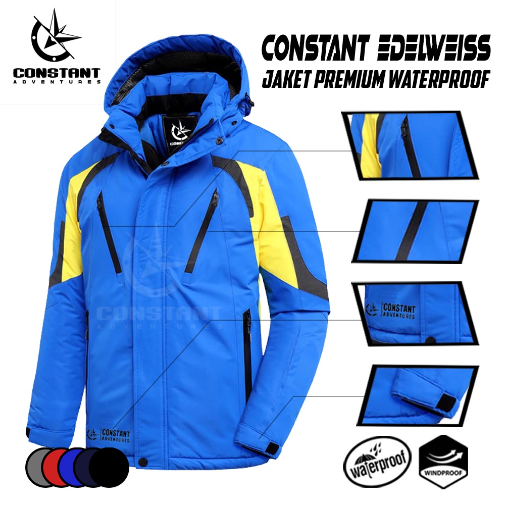 Jaket Motor Touring Outdoor  Pria Waterproof Bahan Import Tebal