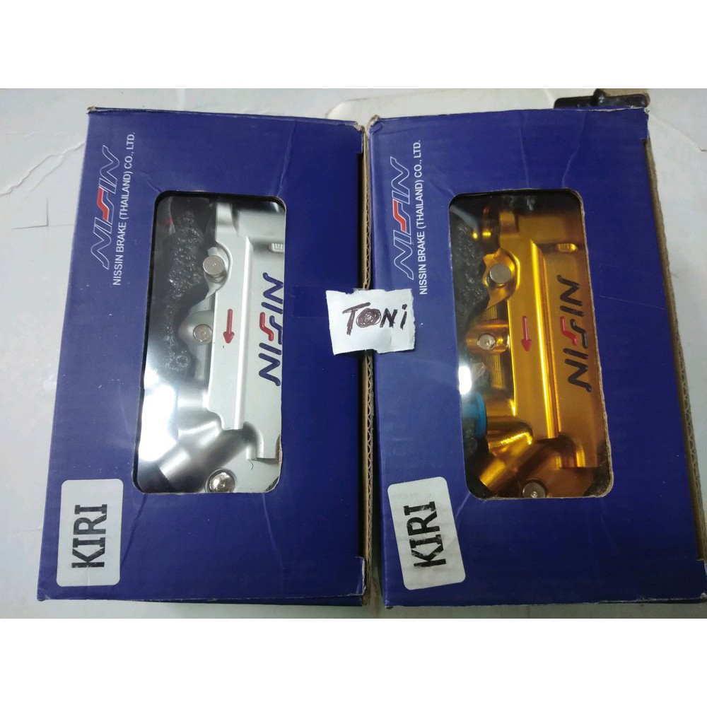 kaliper monoblok kiri 4 piston nissin free kampas termurah