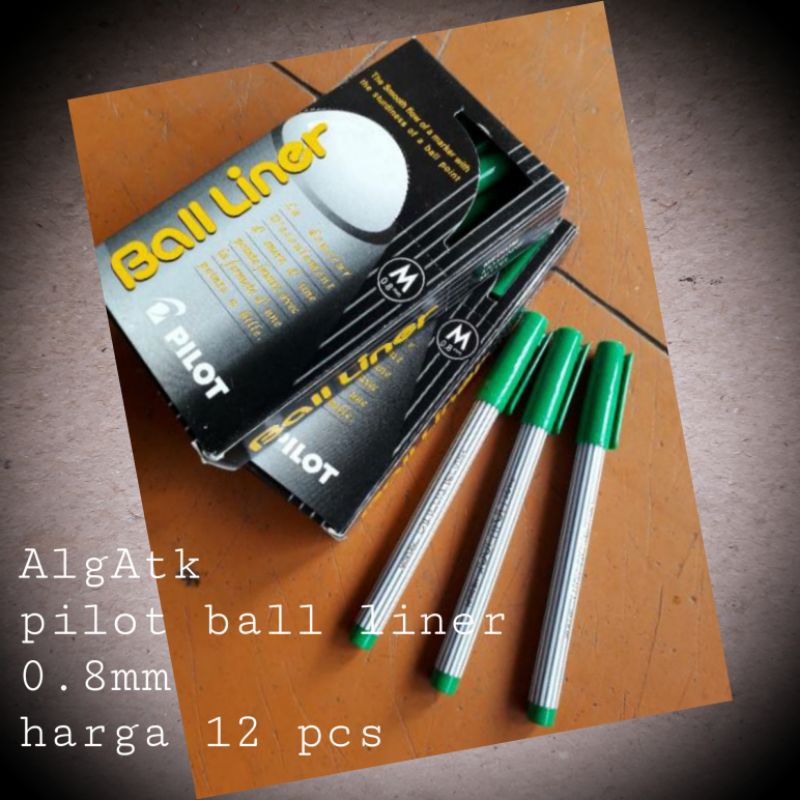 

Pulpen Ball Liner Pilot 0.8mm hijau