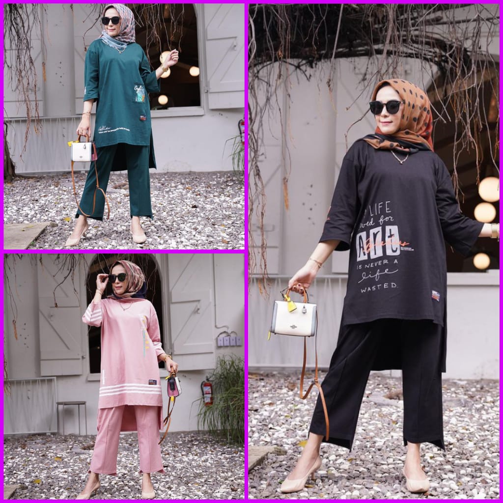 SET JUMBO WANITA MODEL GYL XXL // SETELAN WANITA KEKINIAN ORI COMBED // BEST SELLER