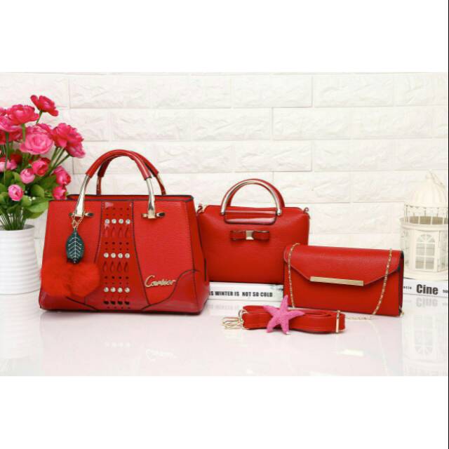 TAS WANITA IMPORT BATAM BRANDED CARTIER KITTEN 56022-5