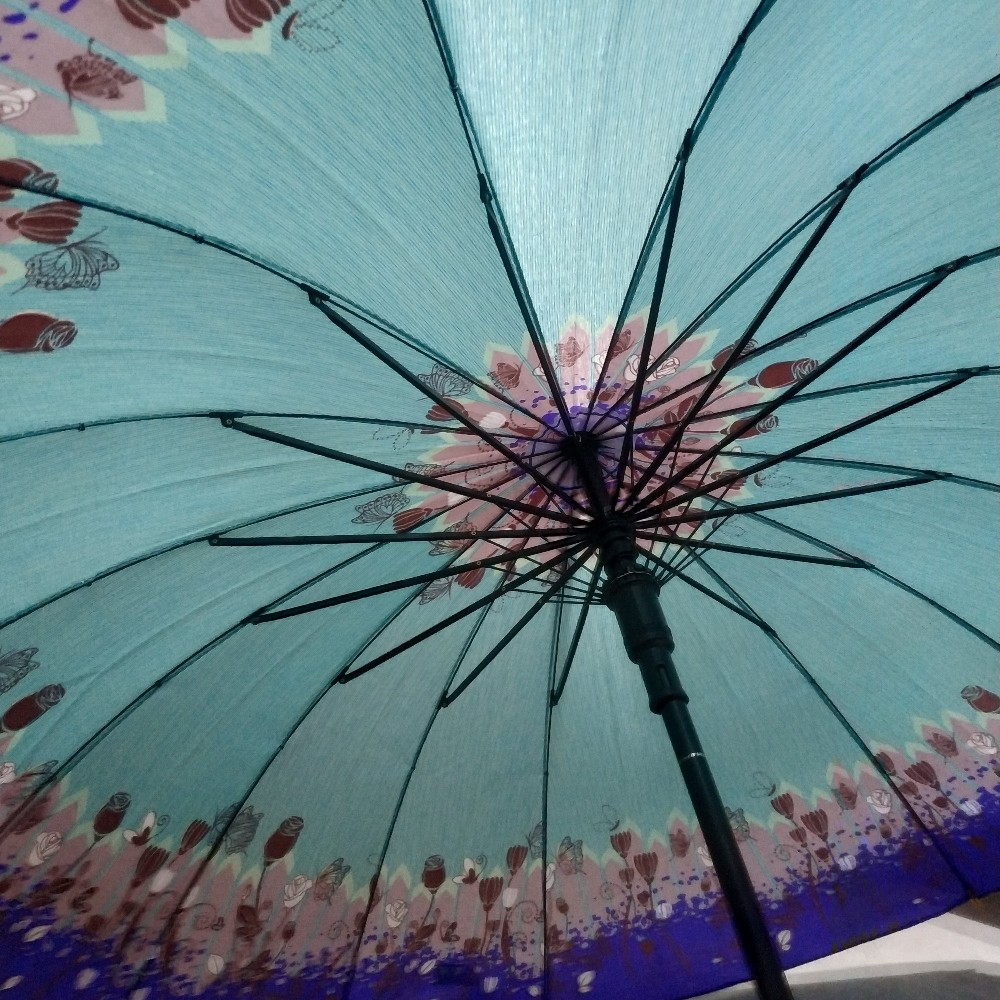 Payung Tongkat Saten Payung Dewasa Payung 16 Jari