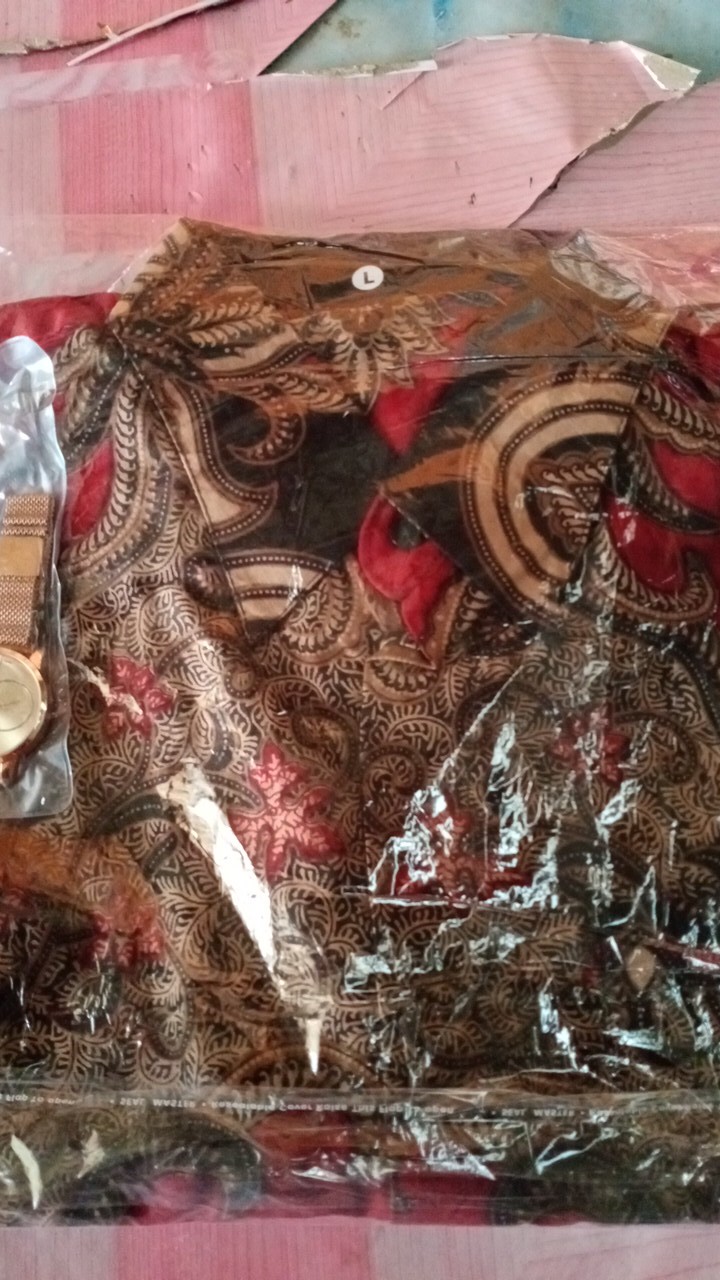 Bswart Batik Hrb026 Kenongo Hem Pendek Padi Pekalongan M L Xl Batik Pria Murah Modern