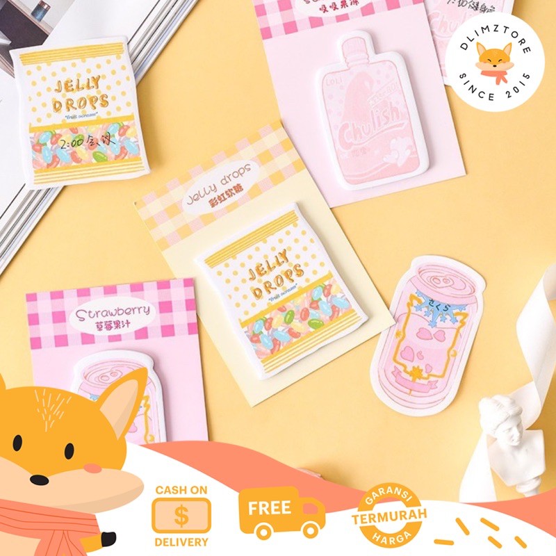 

[DZ] ST195 - Memo Notes / Sticky Note Snack