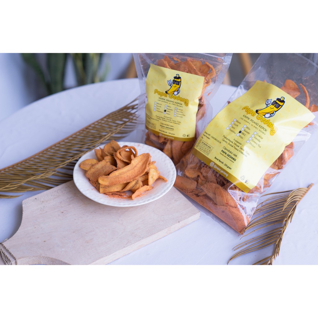 

Papa Gedang Keripik Pisang Aneka Rasa 250 g