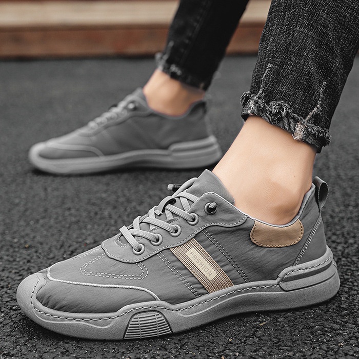 Sepatu Sneakers Pria Import - 110299 - Sepatu Sport Casual Trendy Termurah Dipakai Kerja Kuliah Jalan Bahan Canvas Bertali Nyaman Dipakai Anti Slip