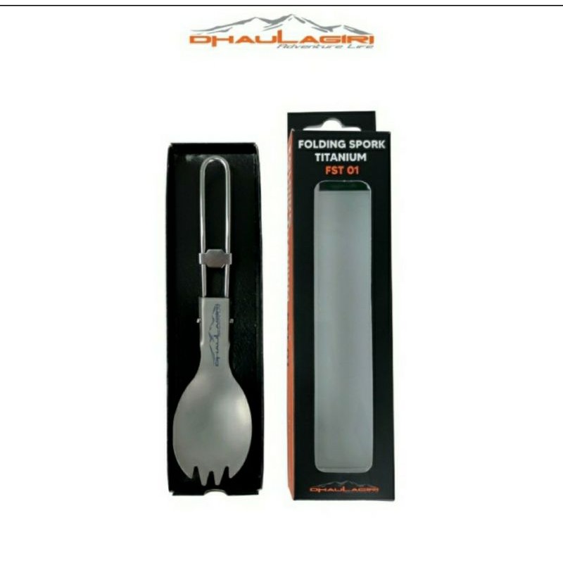 Spork Lipat Dhaulagiri FST 01 / Sendok Garpu Lipat Titanium Dhaulagiri