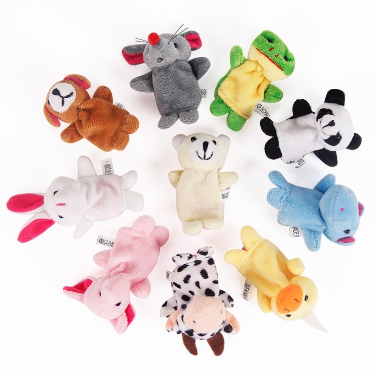 Boneka Jari Hewan - 10 Pcs Boneka Jari Hewan Lucu  L216/217