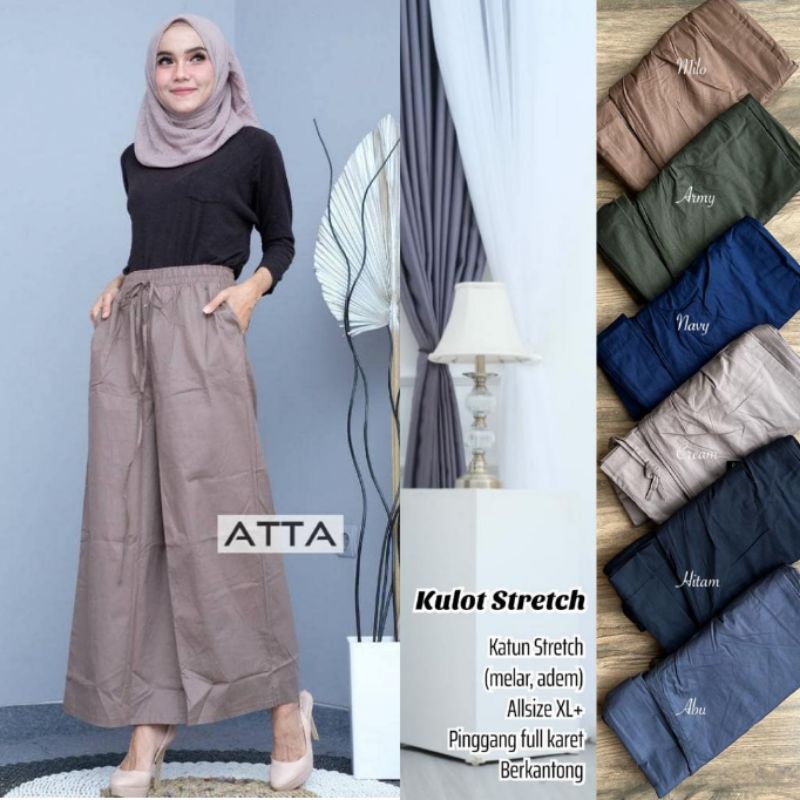 Kulot Payung/Lebar Katun Stretch //JF525