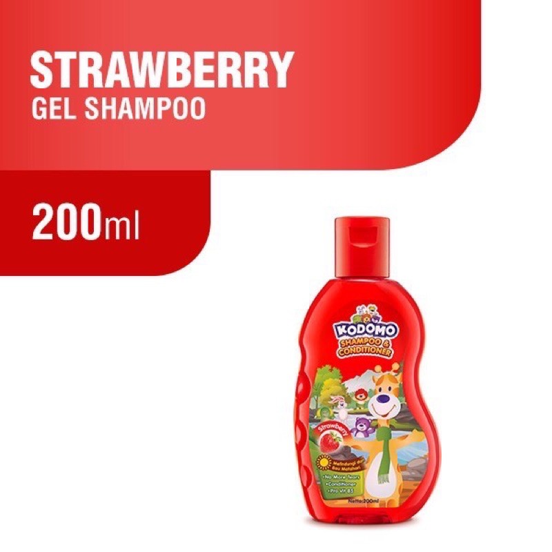 Kodomo Gel Shampoo &amp; Conditioner 200ml - Kodomo Shampo Anak 4Variant 200ml