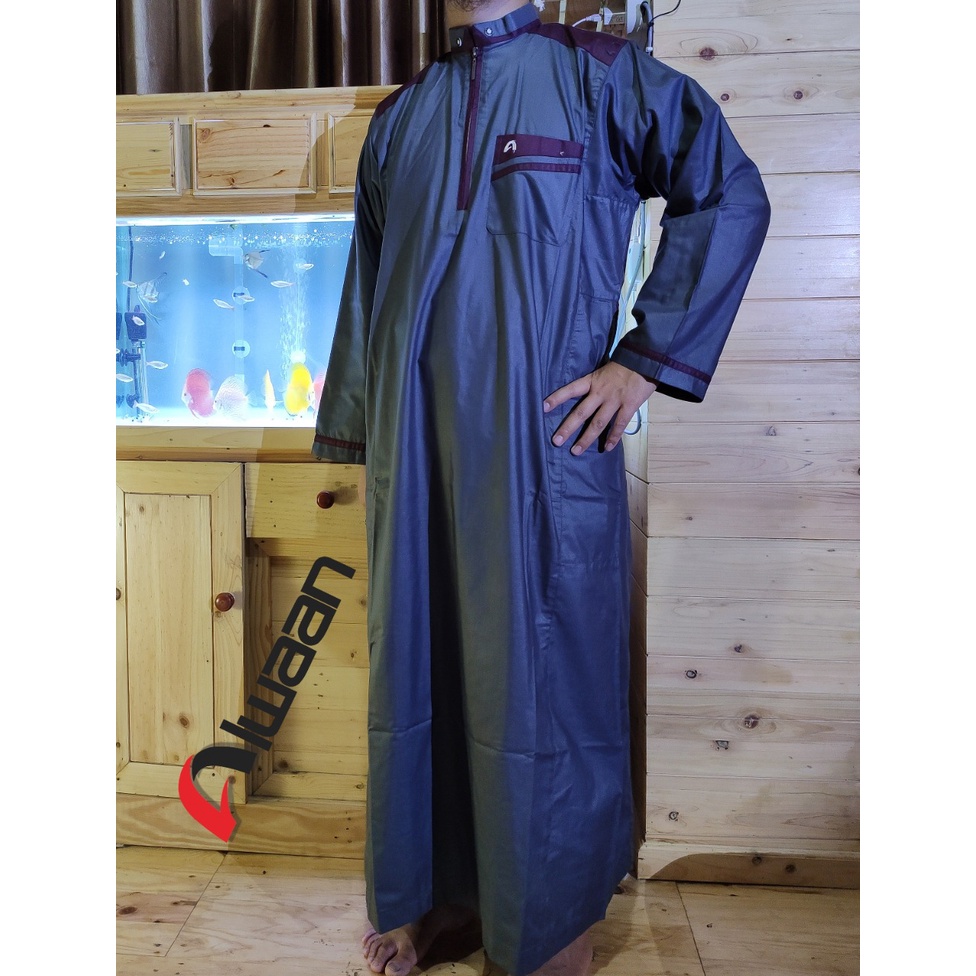 Jubah/Gamis Alwaan Pakaian Muslim Pria Dewasa