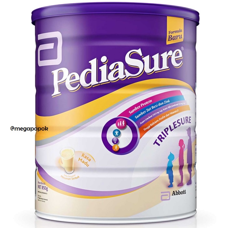 Pediasure Triplesure Coklat/Vanila/Madu 850GR/megapopok