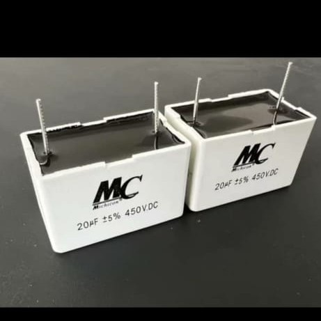 Kapasitor(capacitor) Kawat 20uf 450 VDC