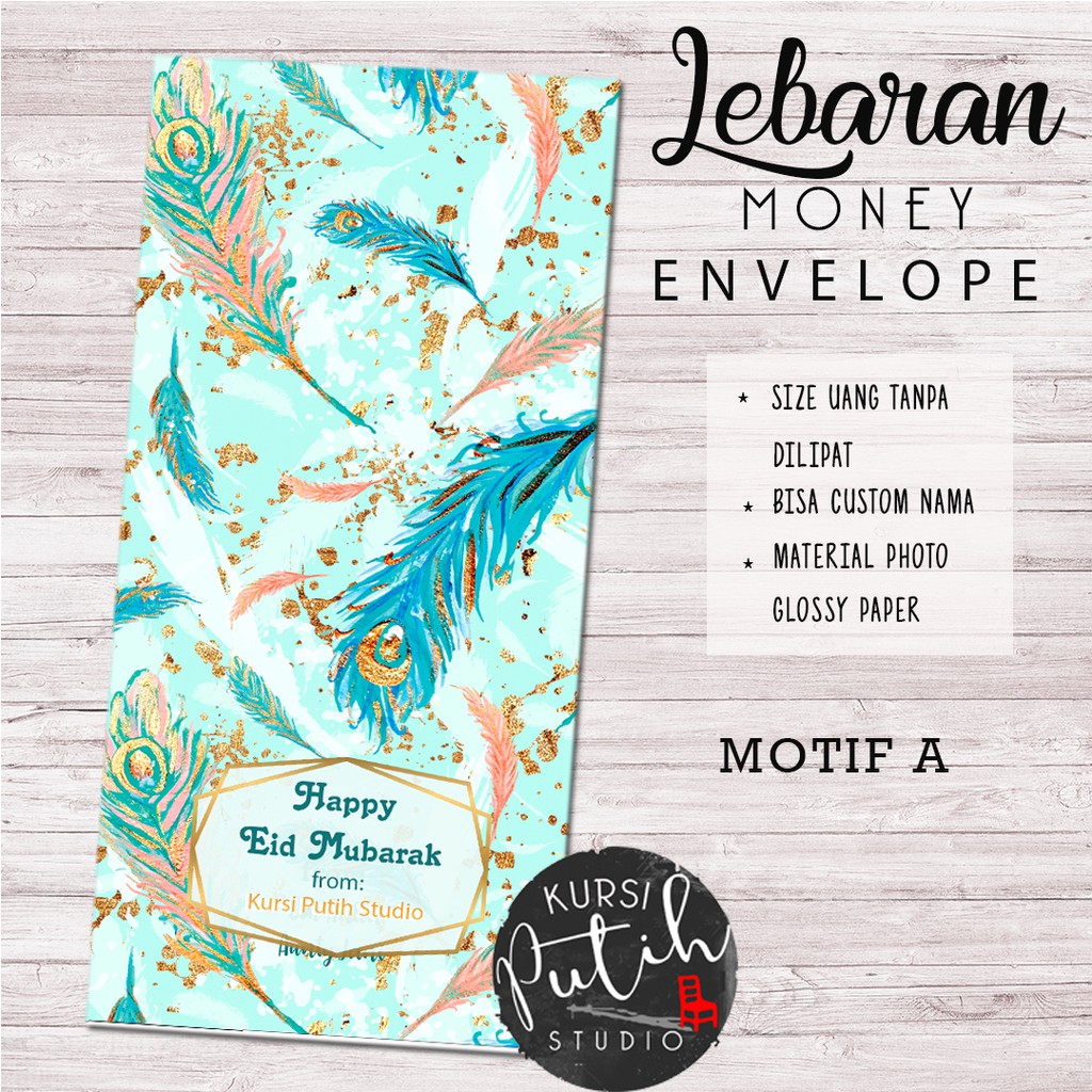 

Amplop Uang untuk Lebaran / Wedding dll. Motif burung merak / peacock