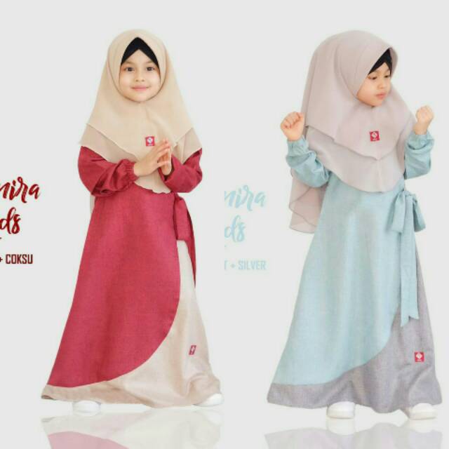 BEST SELLER Gamis anak perempuan branded  Namira bahan katun Madinah polos by ANV