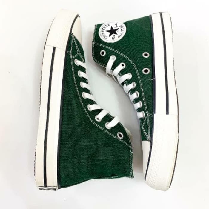 SEPATU_CONVERSE KLASIK HIJAU TINGGI PRIA/WANITA TERBARU