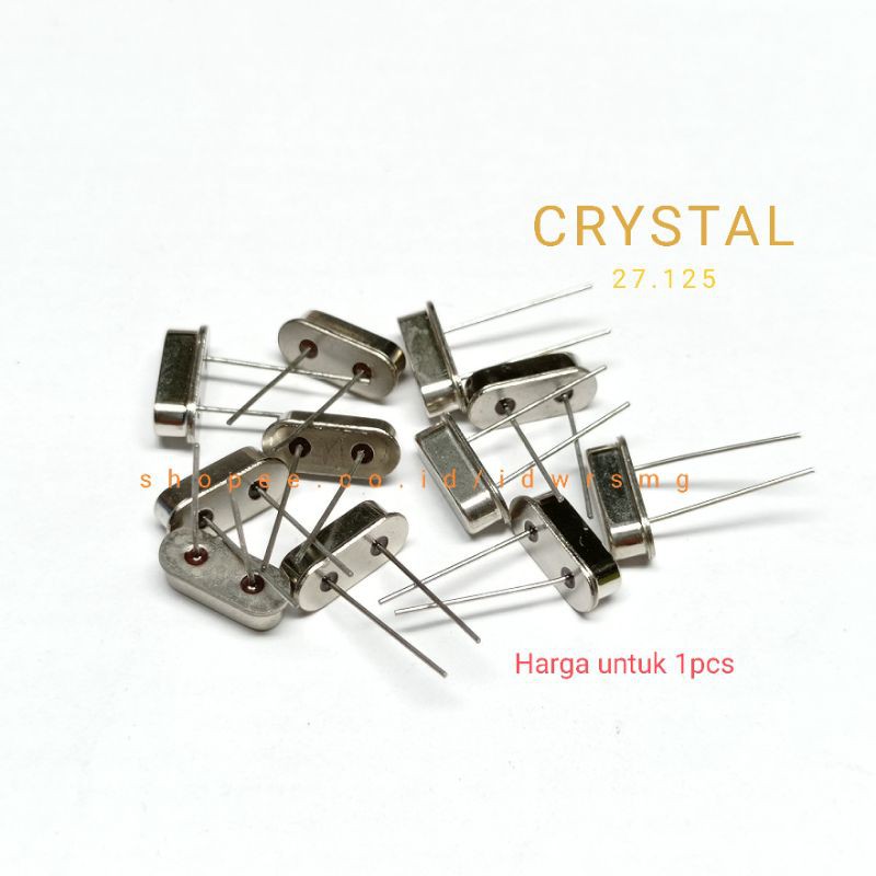 Crystal Oscillator 27.125MHz Low Profile 27.125 MHz 27,125mhz 27,125 MHz 49S DIP