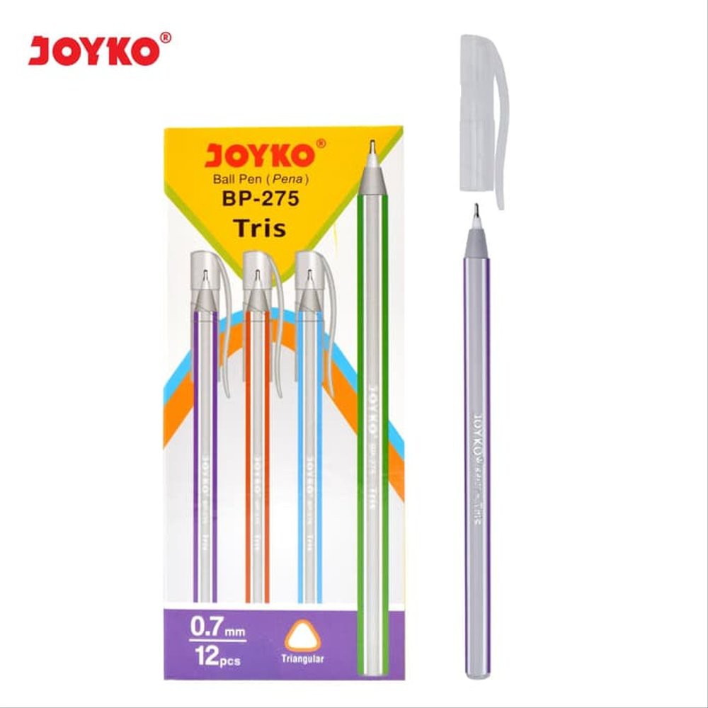

12 Pcs Ball Pen - Pulpen - Pena Joyko BP-275 - Tris