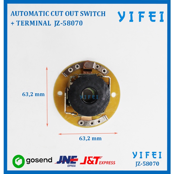 AUTOMATIC CUT OUT SWITCH + TERMINAL SCREW M-201/M-202 YIFEI-58070