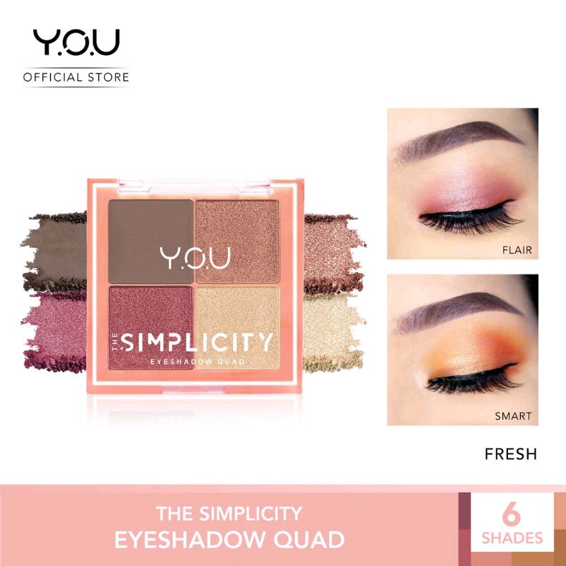 YOU Simplicity Eyeshadow Quad Glam / Fresh