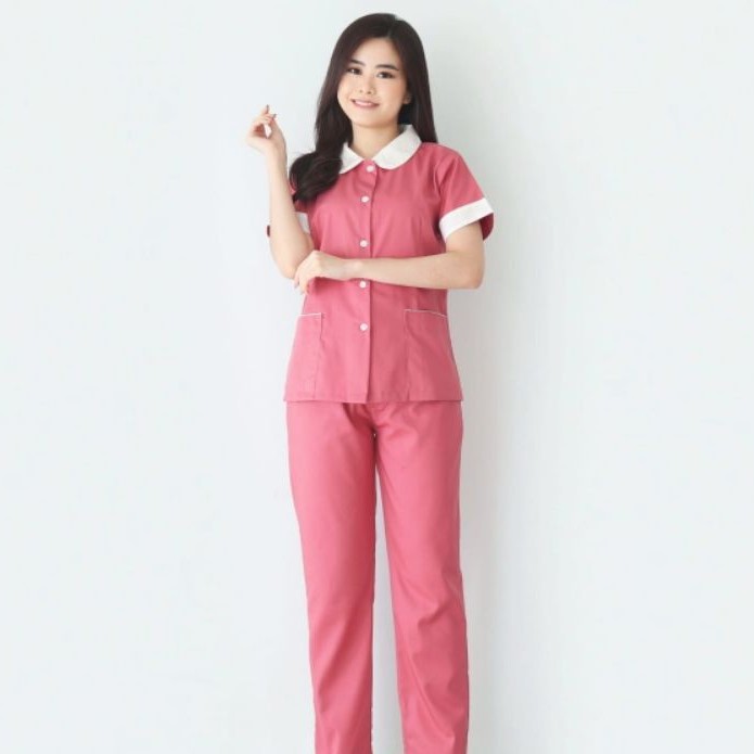 Baju Seragam Suster Tiffany Berry / Seragam Baby Sitter / Baju Suster / Baju Baby Sitter