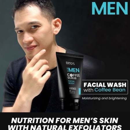 [ORI] Sabun Cuci Muka Pria Men Coffee Scrub Facial Wash Mencerahkan Kulit Wajah ORIGINAL 100ml BPOM