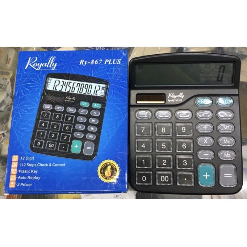 

KALKULATOR ROYALLY RY 867 PLUS / KALKULATOR 12 digit royally RY 867 PLUS