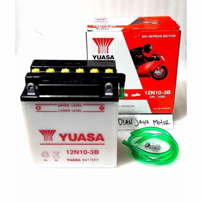 AKI BASAH YUASA 12N10-3B BINTER MERCY,VESPA KLASIK ORIGINAL YUASA