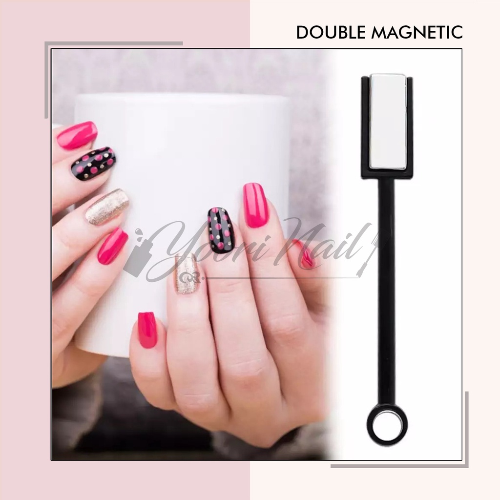 Double magnetic cat eye double headed magnet cateyes polish magnets