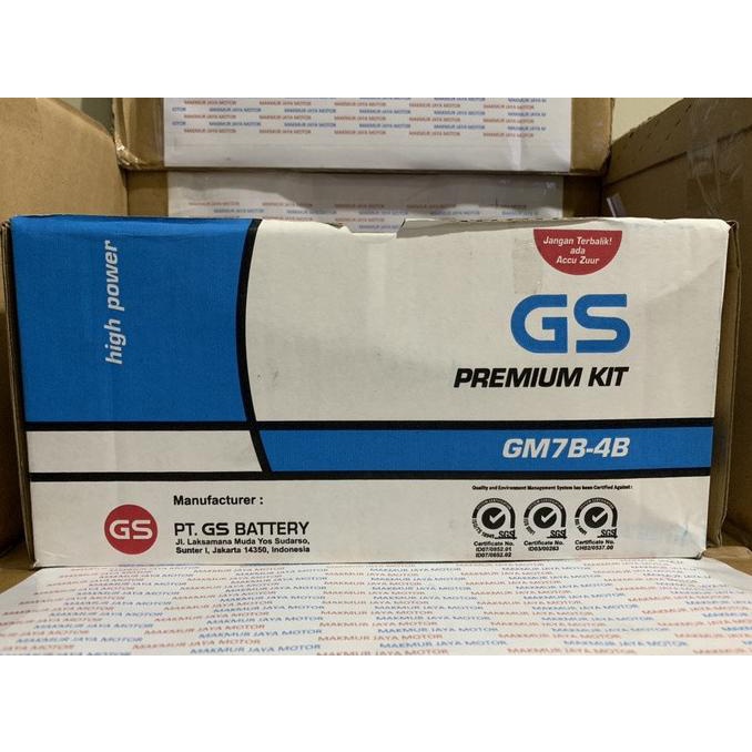 Aki GS Astra GM7B-4B Kit, Aki GS Astra Tiger, Scorpio (Asli Astra) Bergaransi