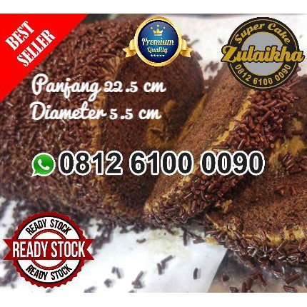 Bolu gulung coklat meses/bolu gulung coklat meses kecil