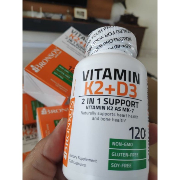 Bronson Vitamin D3 K2 5000IU 120