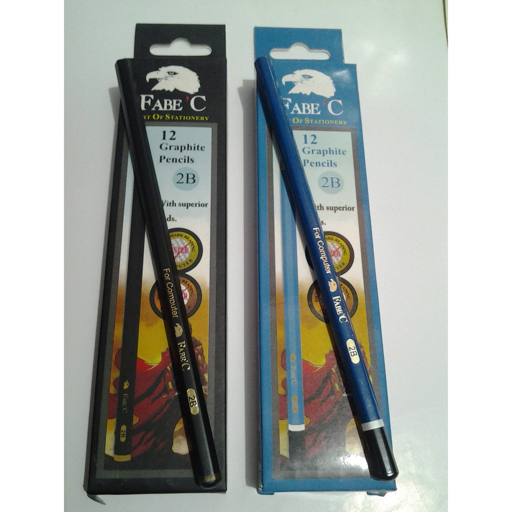 

Pensil 2B fabec hitam - biru