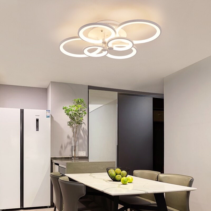 Lampu LED Plafon Kamar Tidur Ruang Tamu Modern Ceiling Light 6 Ring