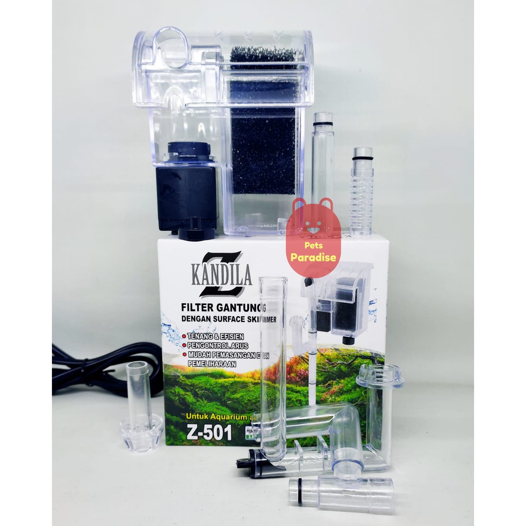 Kandila Z-501 Z501 Skimmer Filter Gantung Hanging Aquarium Aquascape