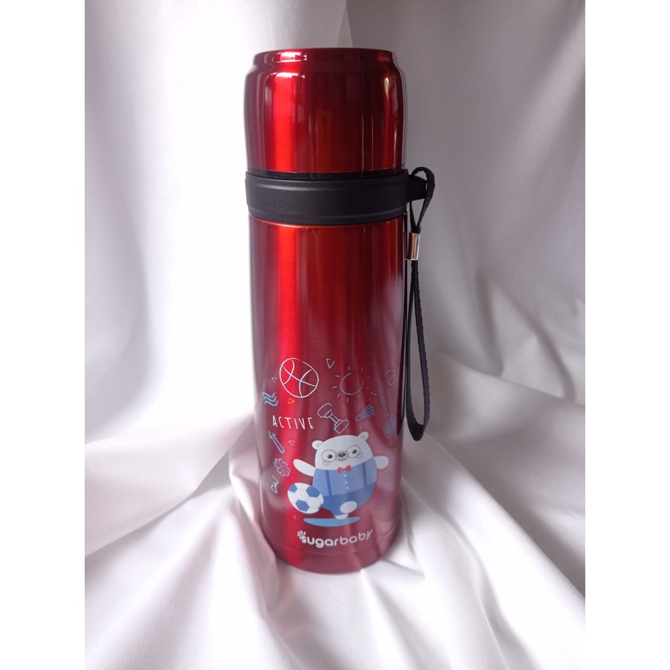 SUGARBABY | BOTOL TERMOS MINUM BAYI BABY ANAK STAINLESS STEEL BPA FREE STRONG VACUUM MAROON LIMITED EDITION