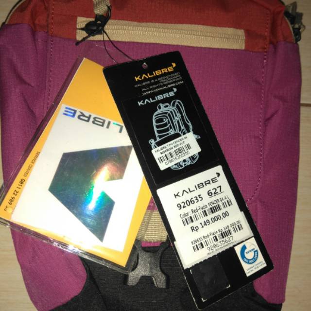 Tas samping kalibre fencer 04-4L red fuschia ORIGINAL