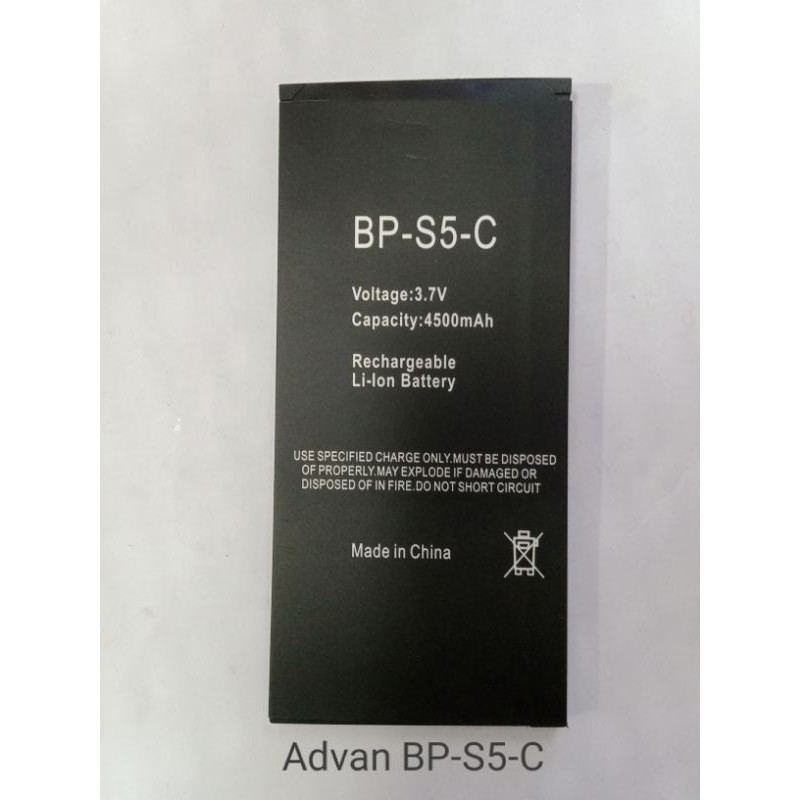 Baterai Advan i4D S4Z BP 40CT BP40CT . S45D BP45AA . S50D  BP50AS . BP S5E+ . S5C BP-S5-C battery