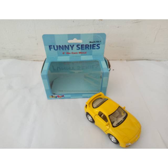 kinsmart mobil diecast metal funny series mazda RX-7