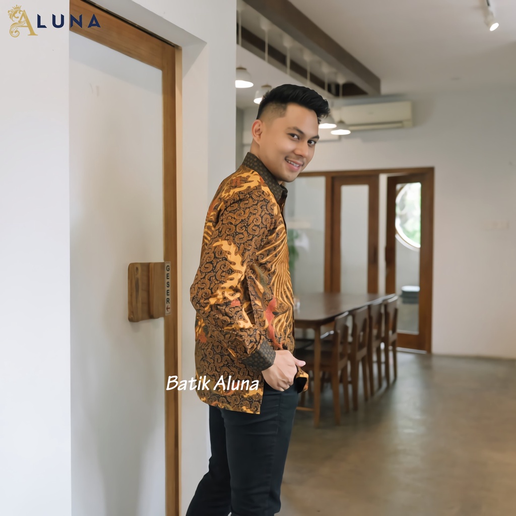 KEMEJA BATIK PRIA LENGAN PANJANG BATURADEN BATIK PRABU REGULER FIT SERAGAM KANTOR EXCLUSIF PREMIUM PCW 094