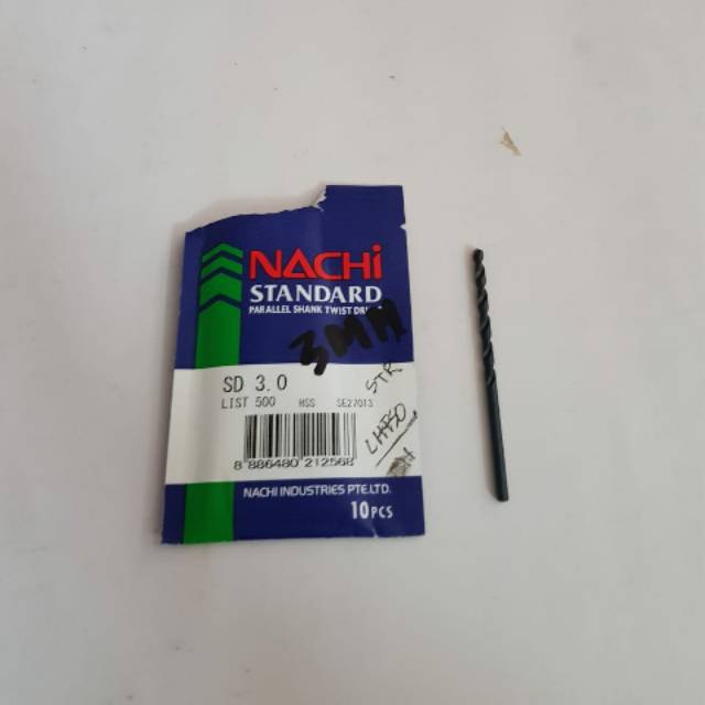 MATA BOR BESI 3 mm NACHI ASLI ( 1 pcs )