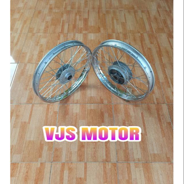Pelek VELG jari" set depan blakang SUPRA X 125 LAMA blakang Masi tromol blum dis ORI ASLI HONDA AHM